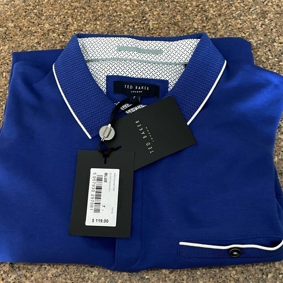 Ted Baker London Other - Ted Baker London Royal Blue Polo Style Shirt NWT​​​​​​​​​​